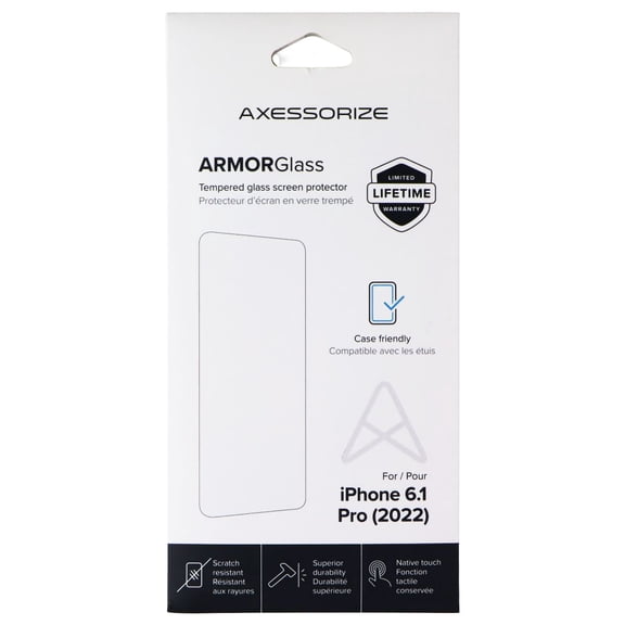 AXS ARMORGlass Basic Screen Protector Compatible with Apple iPhone 14 Pro - Clear