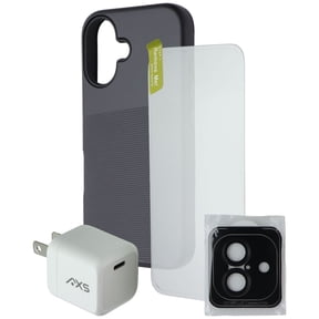AXS Essential Bundle Compatible with Apple iPhone 16 - Black
