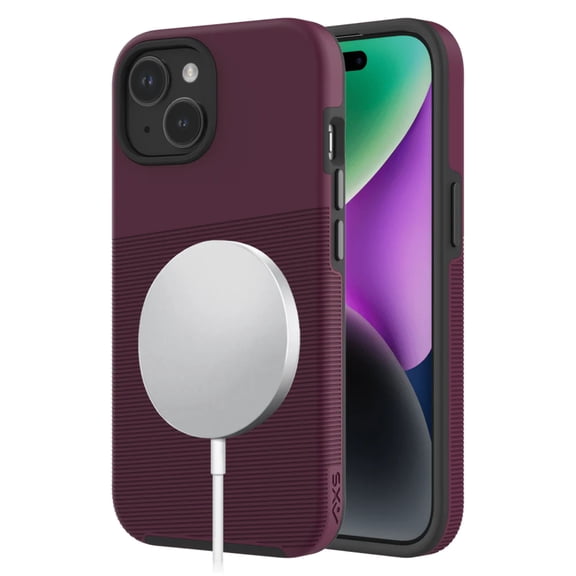 AXS PROTech Plus MagSafe Case for Apple iPhone 15 Sangria