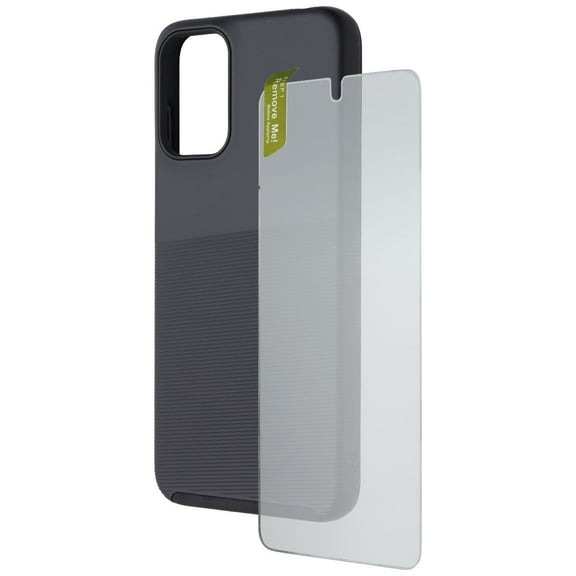 AXS PMOTORP1730 Protech Plus Case & Armorglass Screen Protector for Motorola Moto G Play 2024 - Black