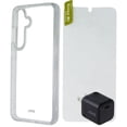 thumbnail image 1 of AXS Starter Kit (Case + Glass + Charger) for Samsung Galaxy S24 - Clear, 1 of 6