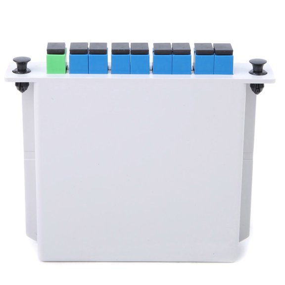 AXTQH 1x8 Fiber Optic PLC Splitter with SC Interface, Low Insertion Loss, for Engineering Projects and Electrical Supplies