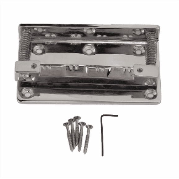 AXTQH Metal Mandolin Bridge 8-String Saddle Bridge Plate Replacement With Wrench And Screws