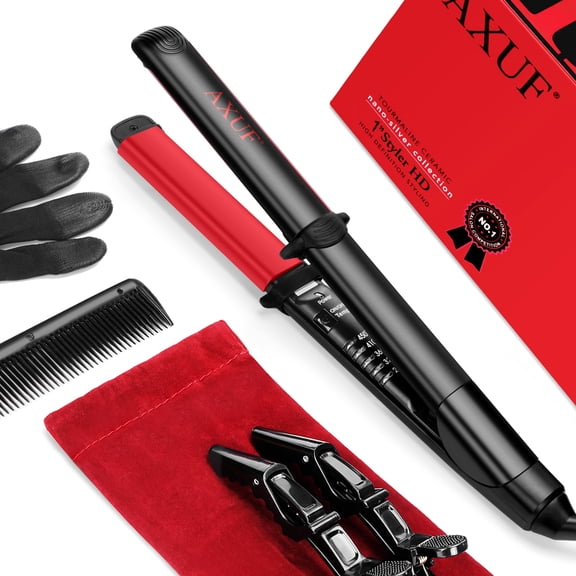 AXUF Hair Straightener, 2 in 1 Straightens & Curls with Adjustable Temp