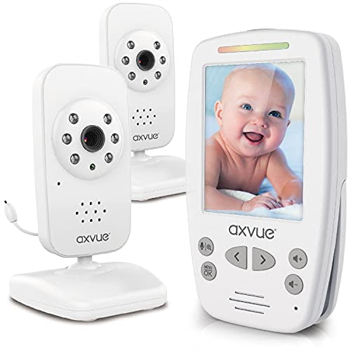 AXVUE Video Baby Monitor with Two Cameras and Comfort-Designed Screen by Axvue, Model E662.