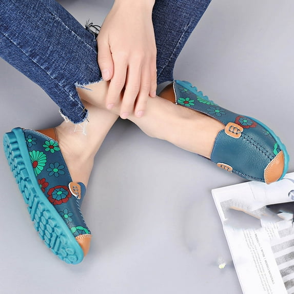 AXXD 2022 Flats Shoes Running Girls Black Shoes Prom Homecoming Flat Breathable Mom Shoes For Clearence