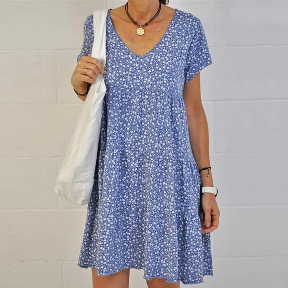 AXXD 80s Prom Dress For Women,A-line Strapless Elastic Band Dress Classic Letter Print Mid-Calf Short Sleeve Round-Neck Knee-High Dress,Club Dresses For Women