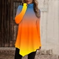thumbnail image 1 of AXXD Basic Sweatshirts for Women Loose Fit Summer 2024 Temperament Solid Color Long Sleeved Round Neck Irregular Long Sleeved T-shirt, 1 of 5