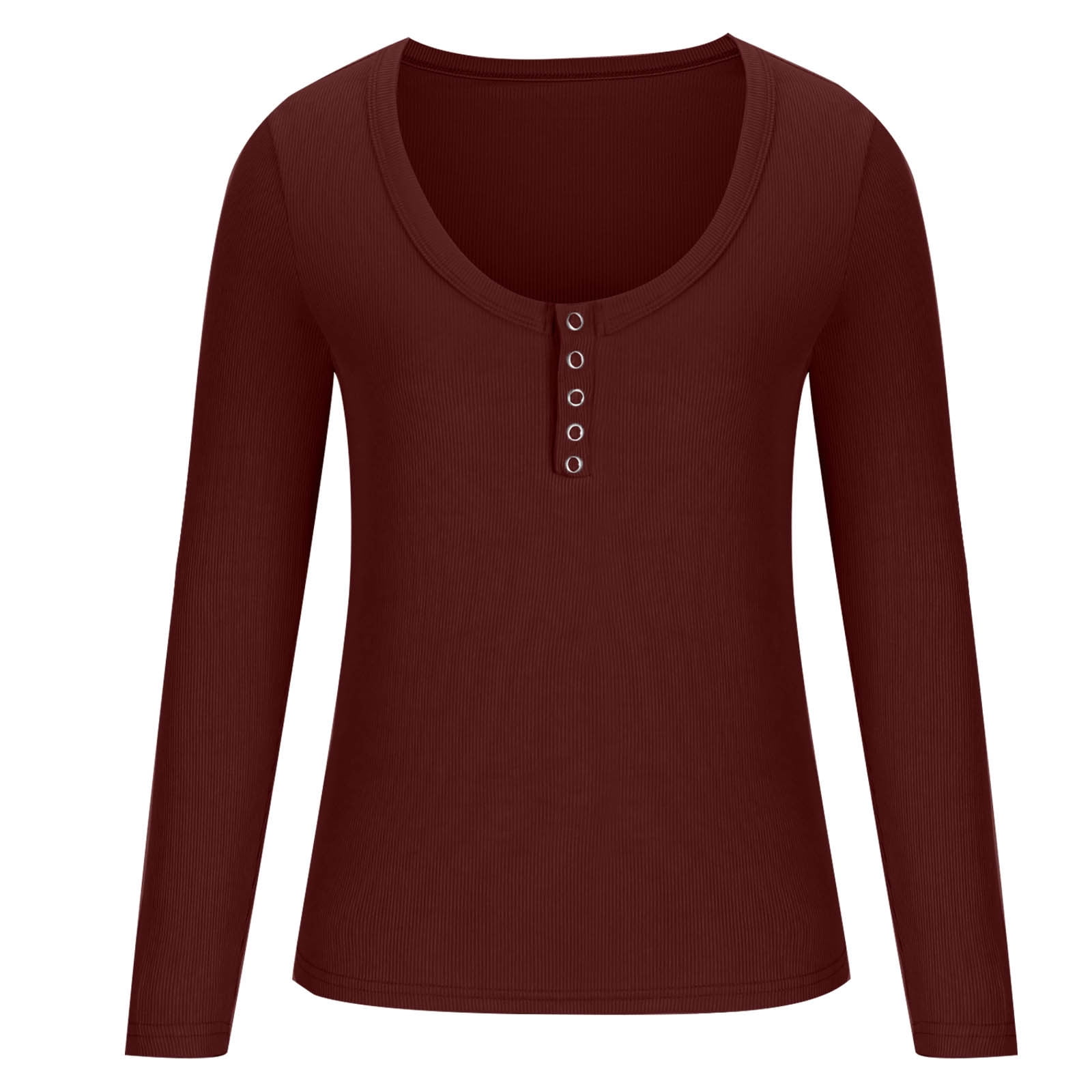 【COLOR iN ID】Button inner layered tee AXXD-Basic-Work-Tops-for-Women