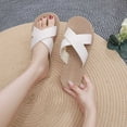 thumbnail image 1 of AXXD Beige Sandals for Women Summer New Strap Slipper Flat Beach Shoes Southeast Asian Style Sandals, 1 of 9
