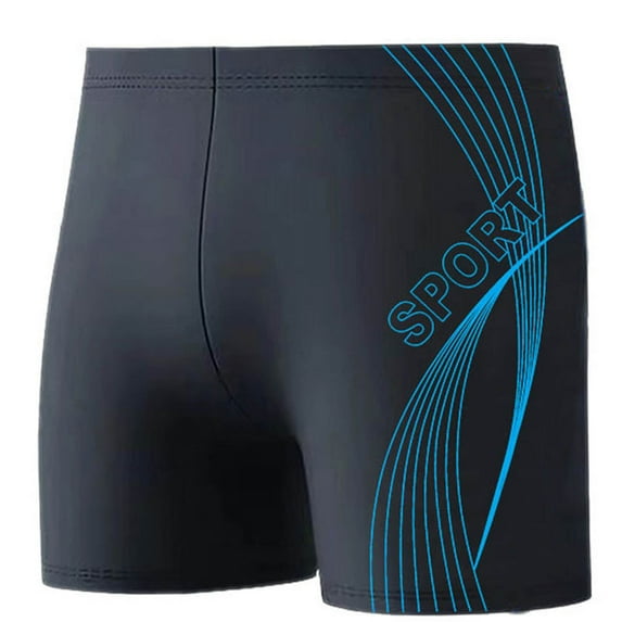 AXXD Big And Tall Swim Trunks for Men's Swim Durable Training Square Leg Swimsuit Quarter Pants Quick-drying Swim Briefs Clearance