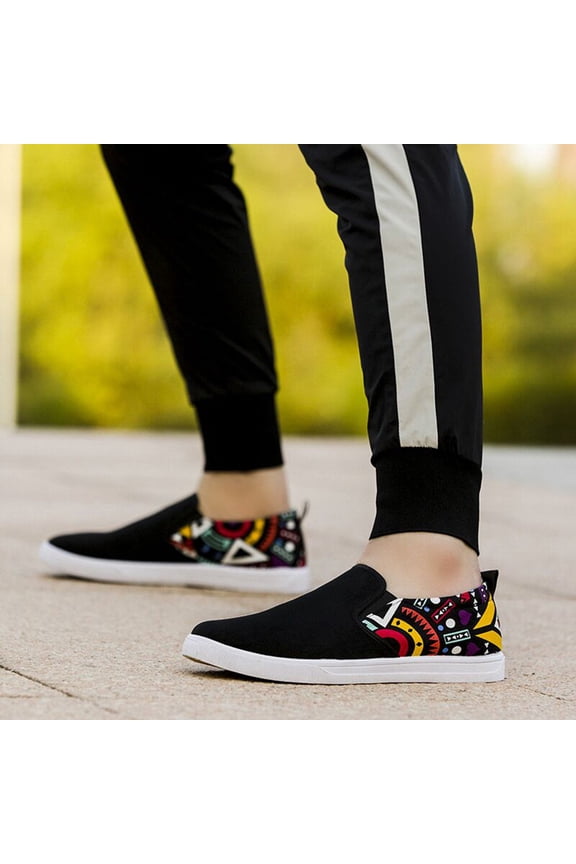 Black Ballet Shoes For Big Men's 2024 Flat Tennis Cushioning Prom Homecoming Men's Loafers Shoes Shoes For Clearence