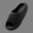 thumbnail image 1 of AXXD Black Comfortable Sandals for Women Summer Flat Thick Bottom Home Bathroom Couple Non-Slip Soft Bottom Sandals Mothers Day, 1 of 3