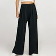 thumbnail image 1 of AXXD Black Ladies Workout Shorts Summer High Waisted Solid Color High-Waisted Pocket Baggy Wide-Leg Shorts Mother's Day, 1 of 8