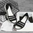 thumbnail image 1 of AXXD Black Slide Sandals for Women Summer Flat Sandals Open-Toed Casual Beach Outdoor Female Shoes, 1 of 7