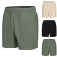 thumbnail image 1 of AXXD Black Tennis Shorts For Men Summer Plus Size Casual Fashion Sports Quick-dry Elastic Side Pocket Mid-waist Shorts New Arrival, 1 of 1