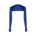 thumbnail image 1 of AXXD Blue Basic Fashion Tops for Women Trendy Summer 2024 Solid Color Raglan Sleeve Shawl Sunscreen Shawl Fake Coat, 1 of 7