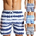thumbnail image 1 of AXXD Blue Basketball Shorts Men Summer Outdoors Casual Drawstring Printing Sport Shorts New Arrival, 1 of 7