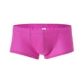 thumbnail image 1 of AXXD Boxer Briefs,Odor Control Silk Fashion Patchwork Comfortable Independence Day Low Waist Short Leg Underwear For Regular&Big Man Clearence (M Purple), 1 of 5