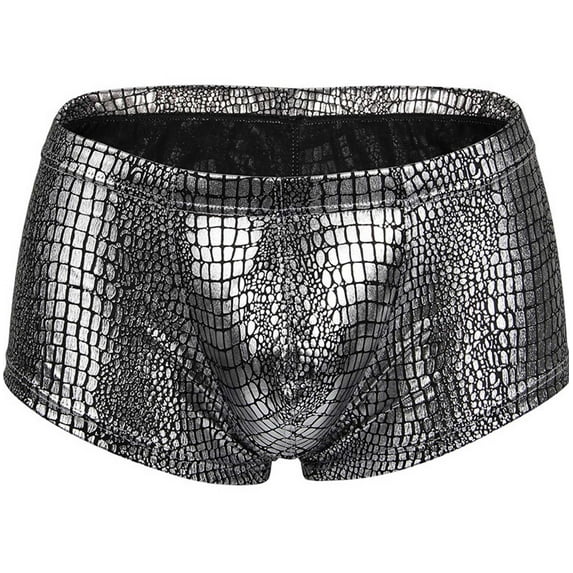 AXXD Boxers For Men,Lace Casual Summer Solid Color Stretch Unbuttoned Anti-wear Low-Rise Trunks Underwear For Youth Clearence (XL Silver)