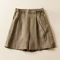 thumbnail image 1 of AXXD Brown Workout Shorts Ladies Spring Sweat Shorts Summer Casual Loose Solid High Waist Short Pants Spring's New Arrivals, 1 of 6