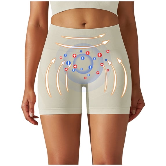 AXXD Casual Shorts For Women Summer High Waisted Seamless Shaping Shorts Comfy Breathable Fabric Shapewear Mother's Day
