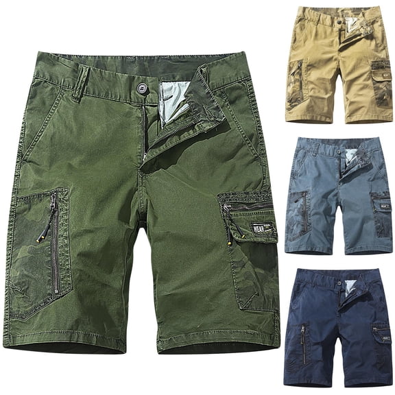 AXXD Cycling Shorts Men Plus Size Cargo Shorts Multi-Pockets Relaxed Summer Beach Shorts Clearance