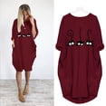 thumbnail image 1 of AXXD Dresses For Women 2022 Fall Comfortable Round-Neck Girl Maxi Dress For Women Sequin Long Sleeve SweatSkirts For Rollback, 1 of 3