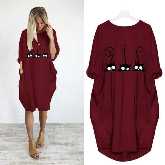 AXXD Dresses For Women 2022 Fall Comfortable Round-Neck Girl Maxi Dress For Women Sequin Long Sleeve SweatSkirts For Rollback