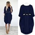 thumbnail image 1 of AXXD Dresses For Women 2022 Round-Neck Oversized Christmas Dress For Women Christmas Girls Fall Geometric Long Sleeve Dress For Reduced Price, 1 of 3