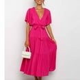 thumbnail image 1 of AXXD Fall Dress Fall Autumn Long Sleeve Plush V-Neck Couples Maternity Dress For Photoshoot Sequin Dress For Rollback, 1 of 6
