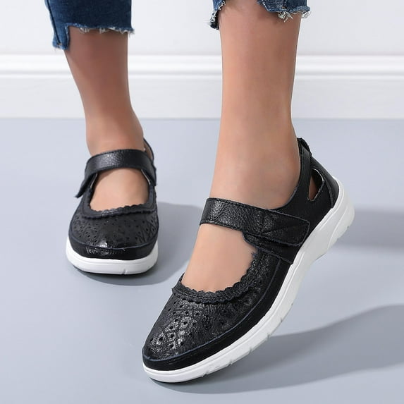 AXXD Fashion Mom Flats Shoes Go Walk Spring Step Shoes For Women Antimicrobial Fall Autumn New Year Shoes For Rollback