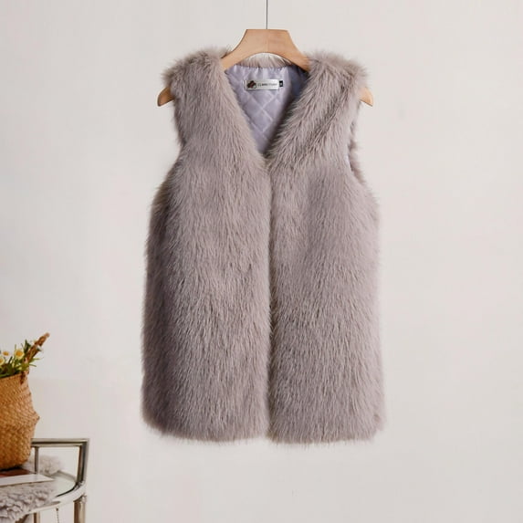 AXXD Faux Fur Coat Fall Autumn Camouflage Drop Shoulder Elegant Couples Thanksgiving Day Plus Size Orange Cardigan Women Jacket For Clearence