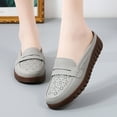 thumbnail image 1 of AXXD Faux Leather Solid Color Plus Size Soft Gray Women Flat Shoes Dressy Christmas Size 43(US:9.5), 1 of 3