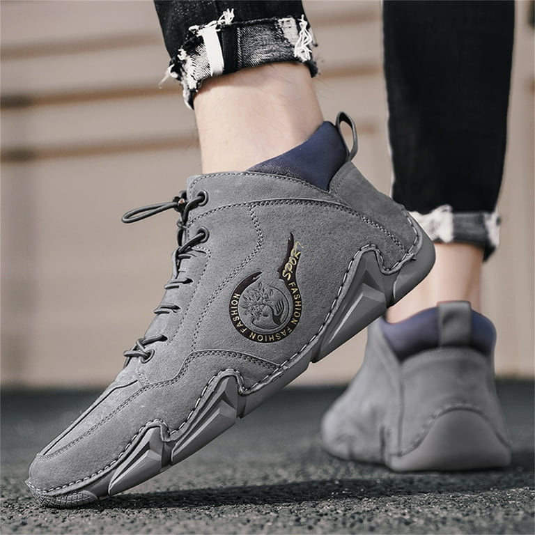 AXXD For Big Men s 2024 Flat Prom Homecoming Men s Sneakers Work Shoes Breathable Go Walk Shoes For Reduced Price Walmart