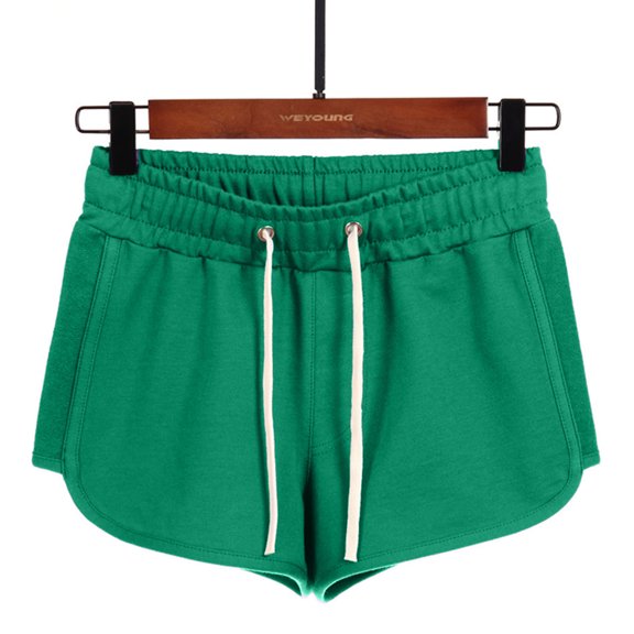 AXXD Green Compression Shorts for Lady Summer Pocket Elastic High Waist Workout Shorts Mother's Day