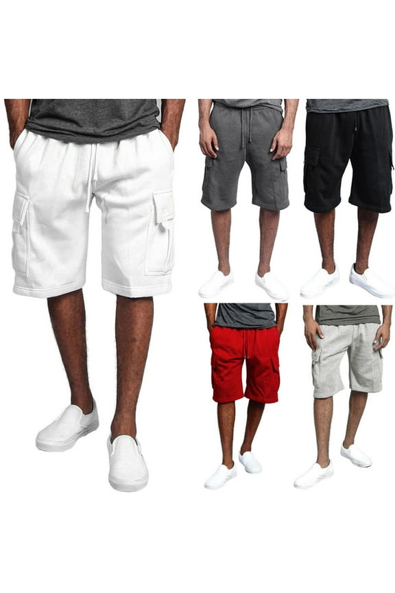 Gym Shorts Men Summer New Style Cotton Multi-Pocket Overalls Shorts Fashion Pant Clearance