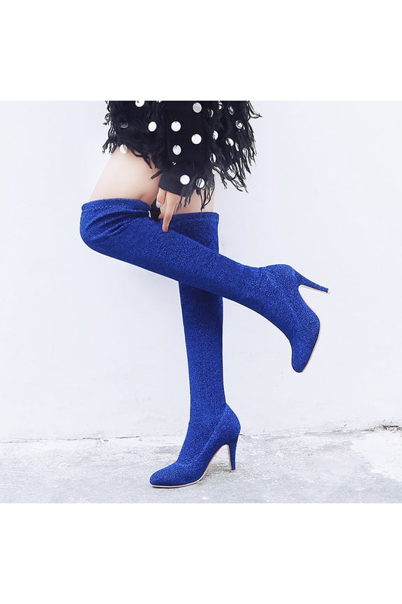 High-Heels Over-the-Knee Boots,Mid-Calf Teacher Flat Christmas Duck Boots Wide Mid-Calf Boots For Women White Shoes For Women 2024 Women Shoes For Clearence