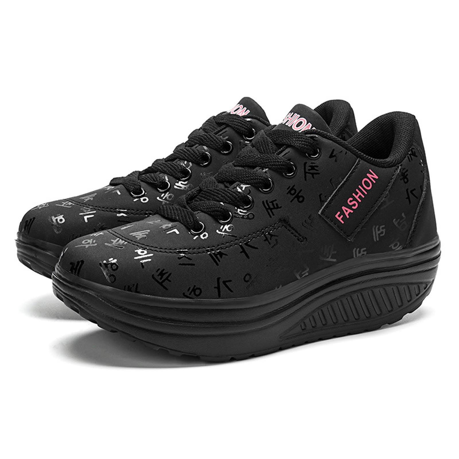 AXXD Women's Wide Width Hiking Shoes, Breathable Flats, Slip-On ...
