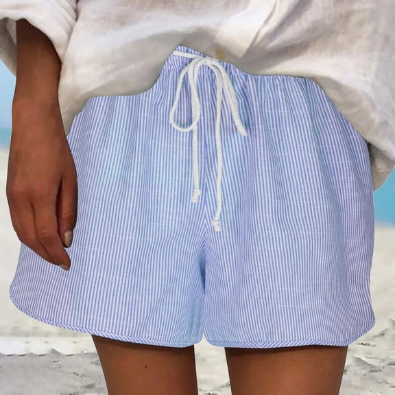 AXXD Ladies Bike Shorts High Waisted Summer Shorts Summer Straight Wide Leg Short Stretchy Office Work Sport Shorts Mother's Day