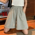 thumbnail image 1 of AXXD Ladies Bike Shorts Ladies Casual Elastic Waist Loose Pockets Solid Shorts Pants Spring Epic Looks for Her, 1 of 1