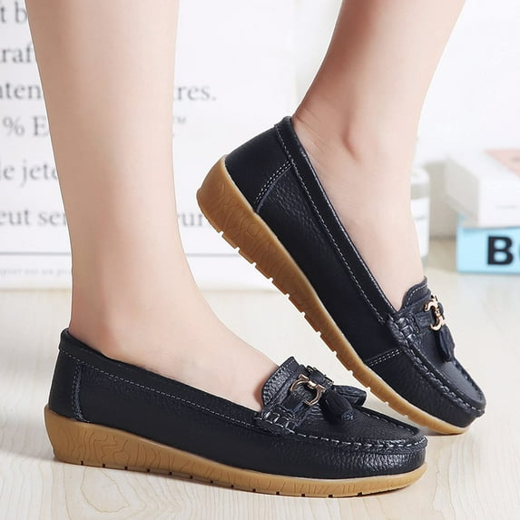 AXXD Lightweight Work Work Thanksgiving Day Flats Shoes Mom Brown Dress Shoes Winter Shoes For Clearence