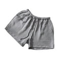 thumbnail image 1 of AXXD Linen Shorts for Women Casual Summer Solid Color Loose Fitting Pants Comfy Pocket Shorts Mother's Day, 1 of 4
