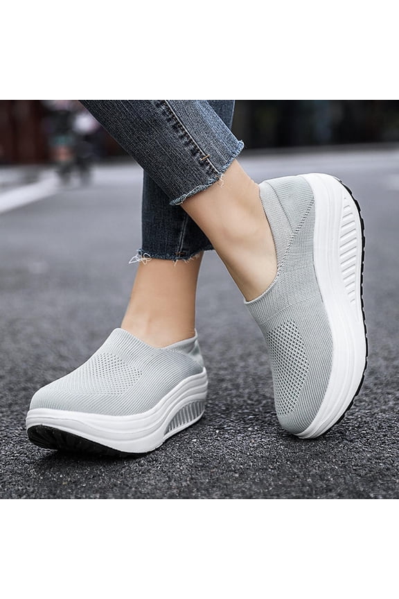 Medium Women's Sneakers Mom Fall&Winter Womens Work Shoes Daily Slip Resistant Tennis Shoes For Rollback