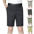 thumbnail image 1 of AXXD Men Cargo Shorts Black Summer Casual Pure Color Outdoors Pocket Beach Work Trouser Shorts New Arrival, 1 of 4