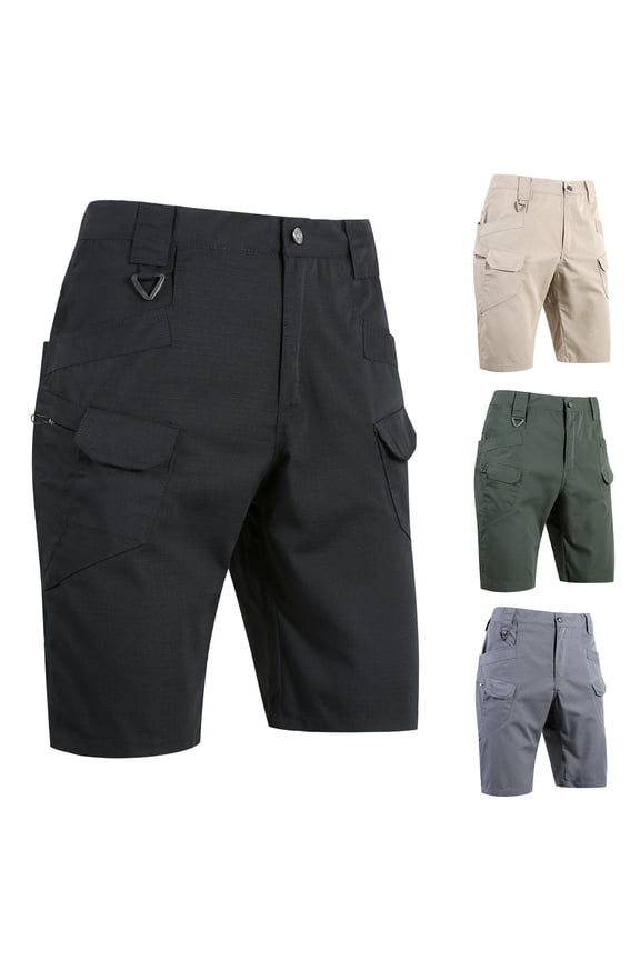 Men Shorts Black Summer Vintage Classic Twill Work Wear Business Cargo Bermuda Father's Day Gift