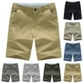 thumbnail image 1 of AXXD Men Shorts Summer Mid Length Five-quarter Dress Pants Shorts Zipper Pocket New Arrival, 1 of 3
