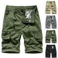 thumbnail image 1 of AXXD Men Shorts With Zipper Pocket Black Plus Size Sports Leisure Elastic Waist Multi-Pockets Relaxed Summer Shorts New Arrival, 1 of 4