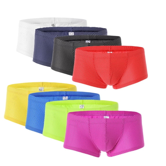 AXXD Men Underwear,Covered Waistband Tulle Plaid Independence Day ...