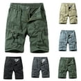 thumbnail image 1 of AXXD Men Workout Shorts Summer Solid Outdoors Casual Have Pockets Drawstring Sport Shorts Father's Day Gift, 1 of 4